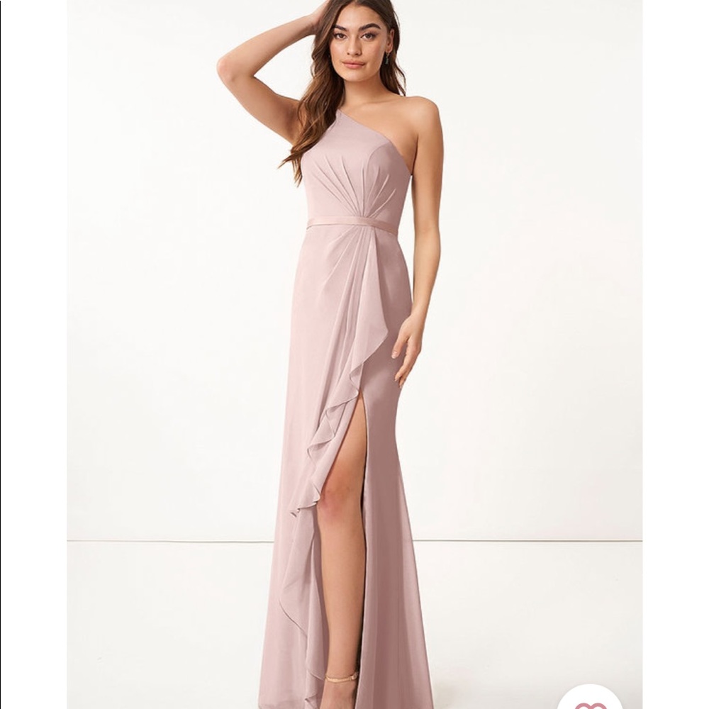 Azazie Dusty Rose Liza Dress